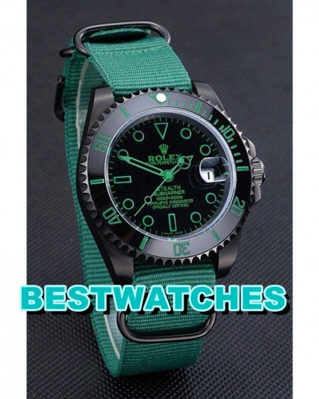 Rolex Stealth Submariner Green Nylon Strap 622009